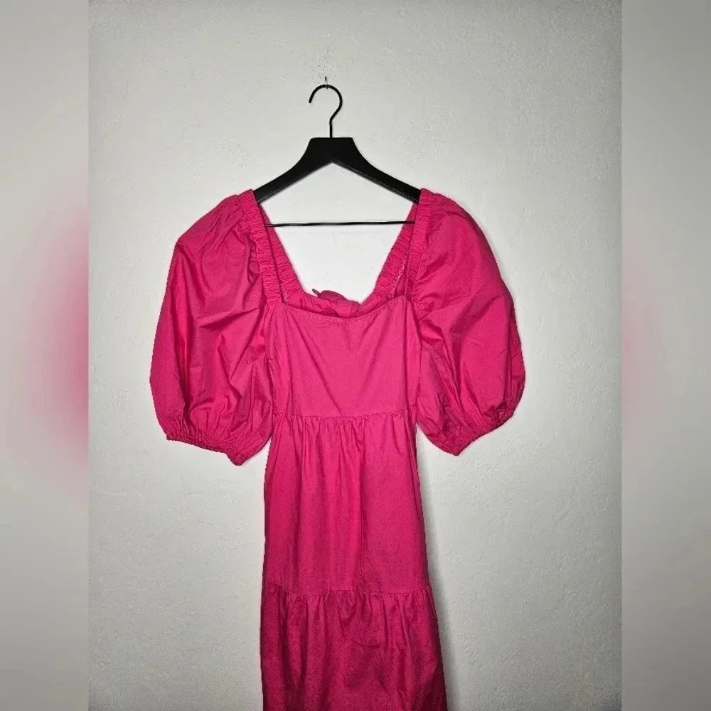 MINKPINK Yasamin Back Cut-out Fuchsia Dress‎ NWT - Picture 2 of 7